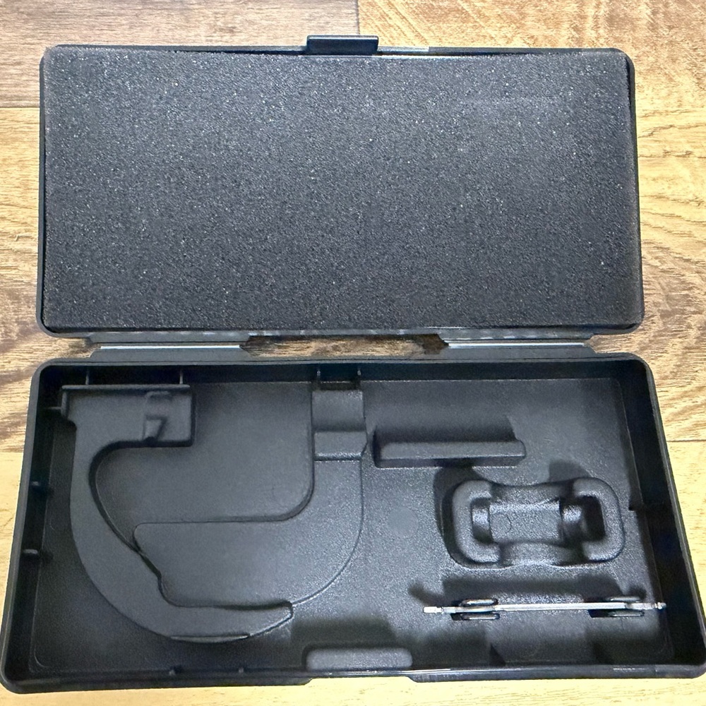Mitutoyo Black Micrometer Hard Case, model M120-2”